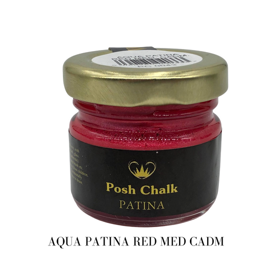 Posh Chalk Aqua Patina - Red Medium Cadmium