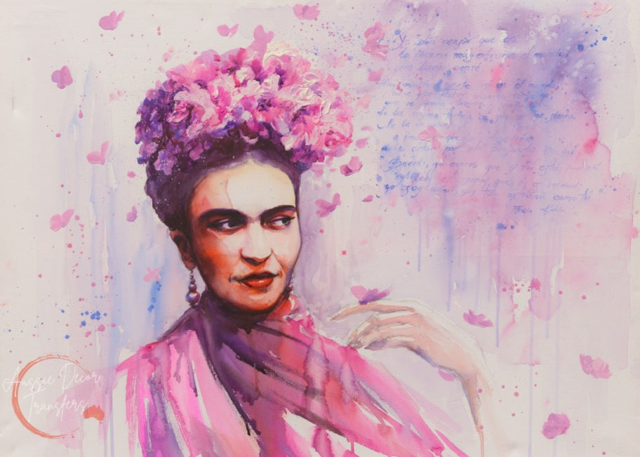 Frida in pink - Aussie luxe decoupage paper