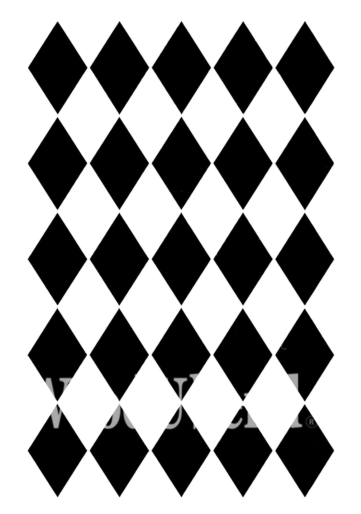 Posh Chalk Stencil - Harlequin