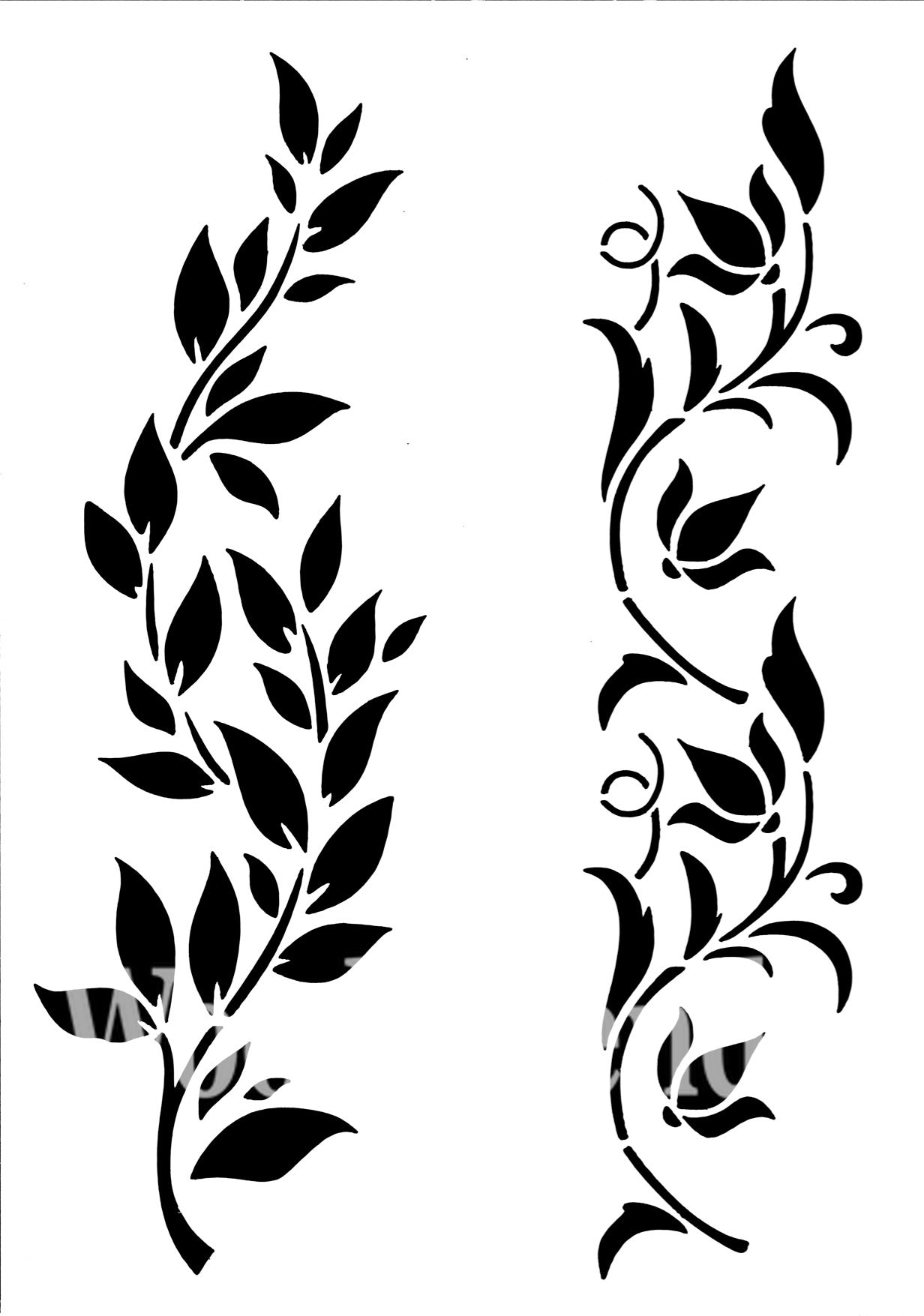 Posh Chalk Stencil - Hollywood And Vines