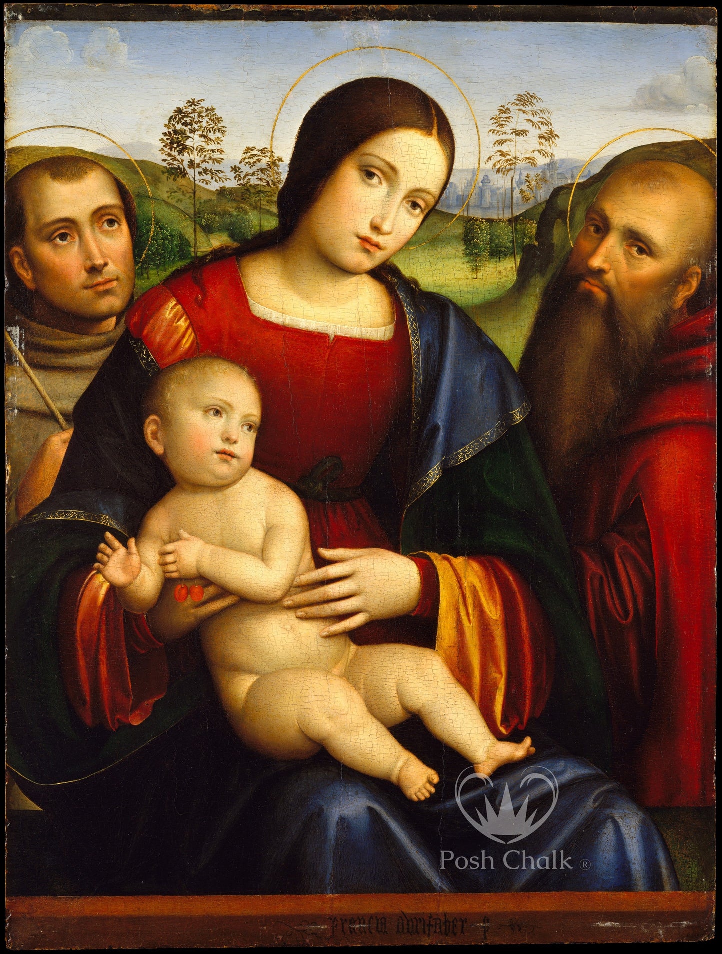 Posh Chalk Decoupage Paper - Madonna & Child 2