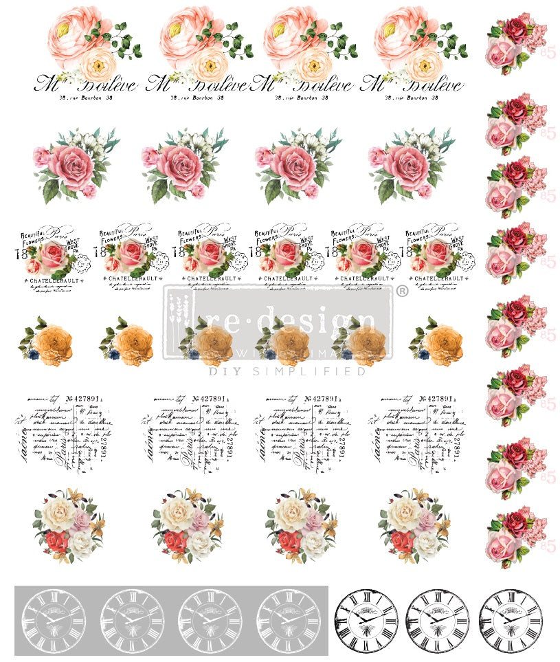 Redesign Knob Transfer - Vintage Rose