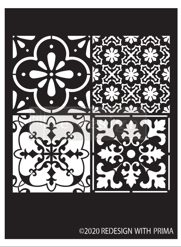 Redesign Decor Stencil - Coastal Tile