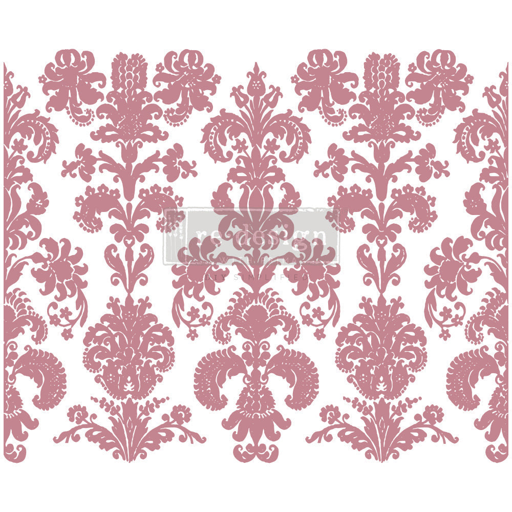 Redesign Decor Clear-Cling Stamps - Stamped Damask