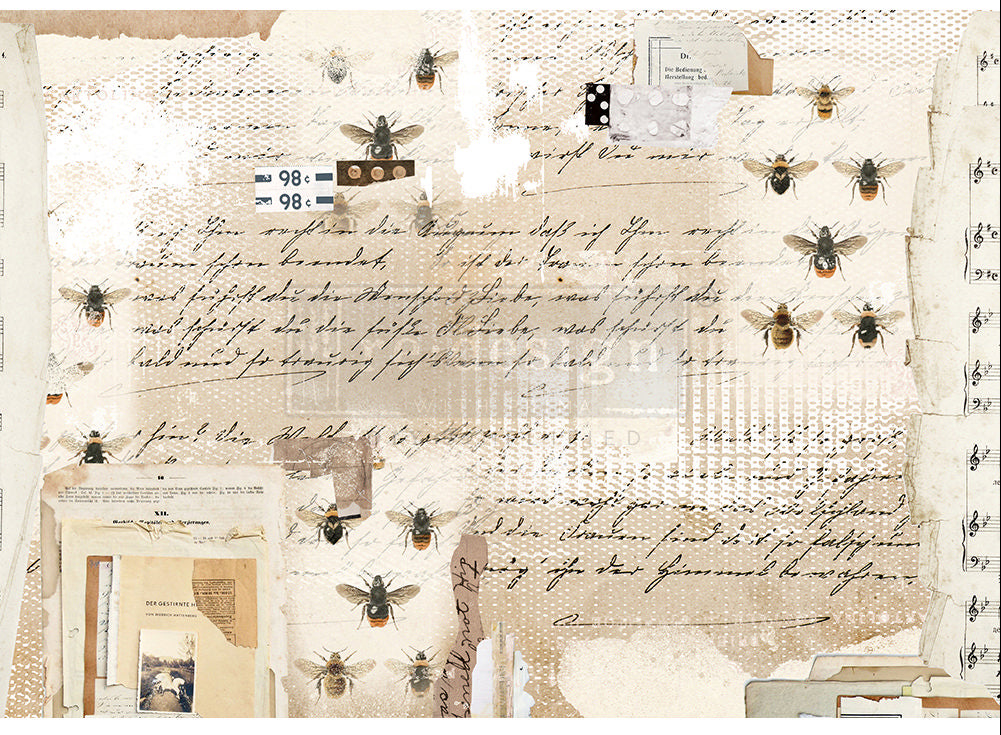 Redesign Decor Rice Paper - Mysterious Notes