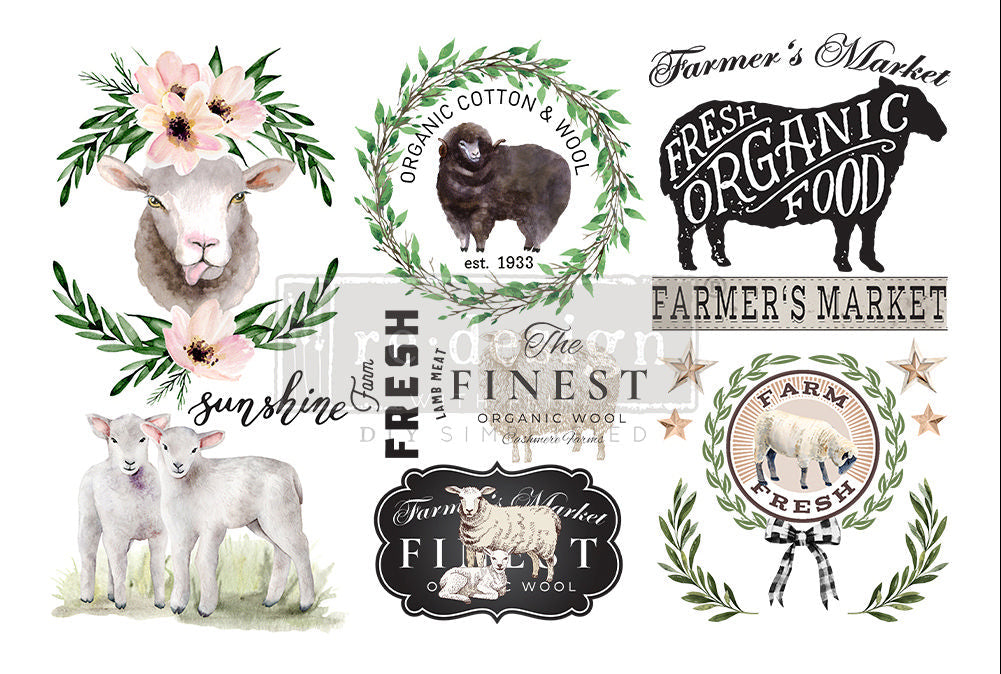 Redesign Decor Transfers - Sweet Lamb