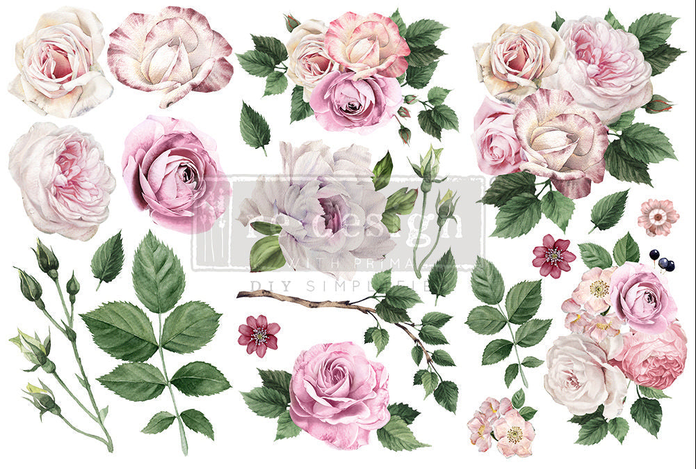 Redesign Decor Transfers - Delicate Roses
