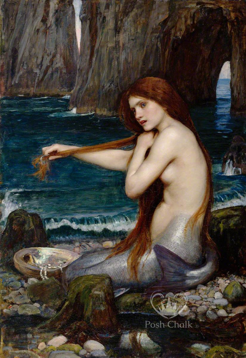 Posh Chalk Decoupage Paper - Posh Mermaid