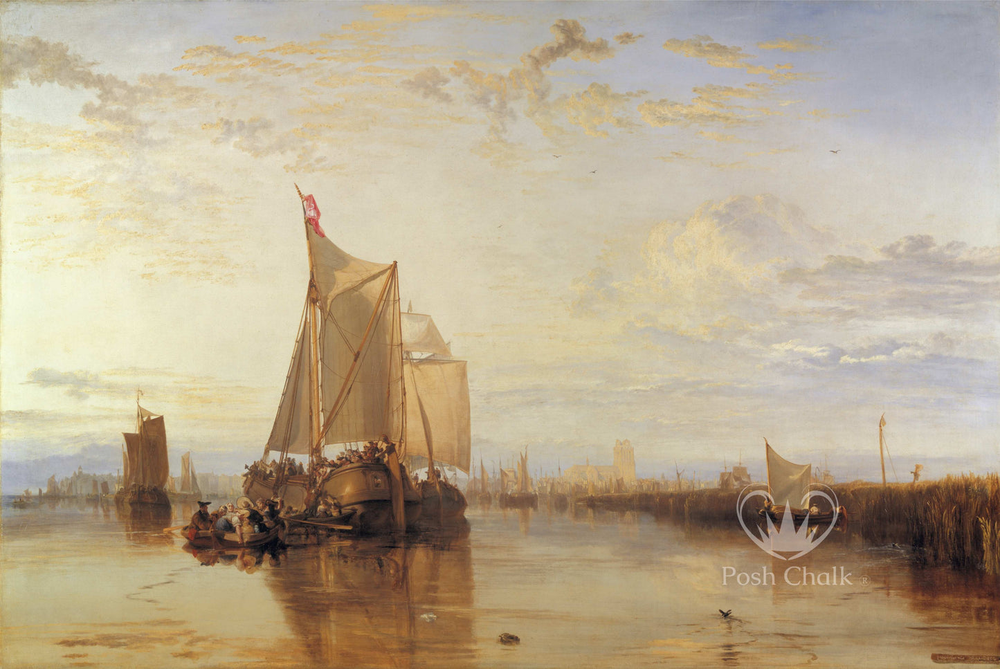 Posh Chalk Decoupage Paper - Ships in Vesper