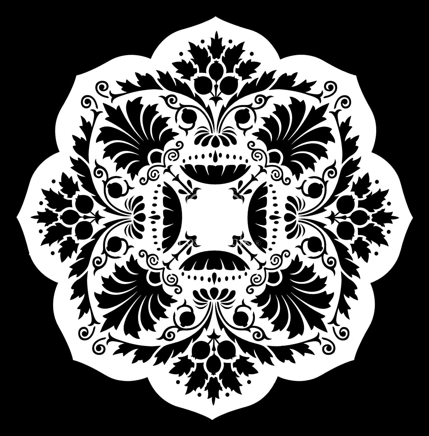 Posh Chalk Stencil - Sue Chic's Mandala