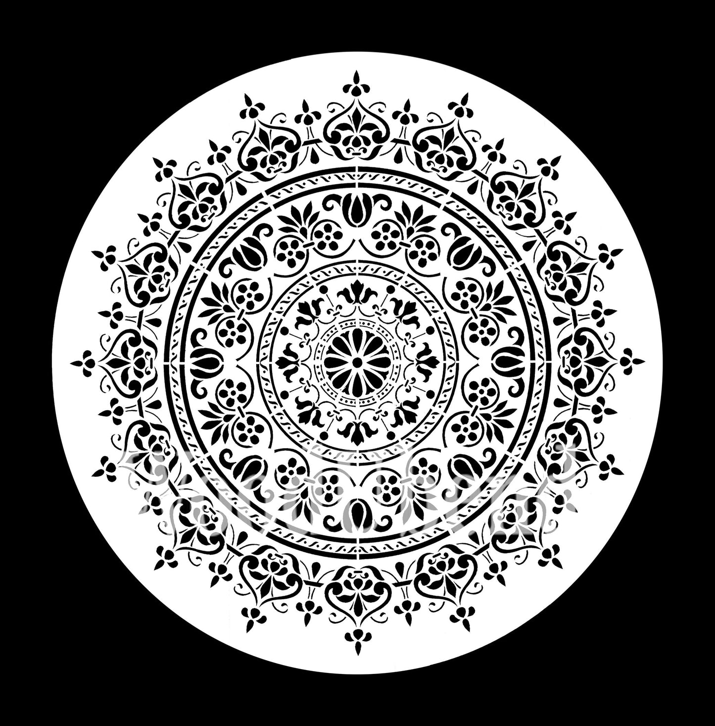 Posh Chalk Stencil - WoodUbend Mandala Small