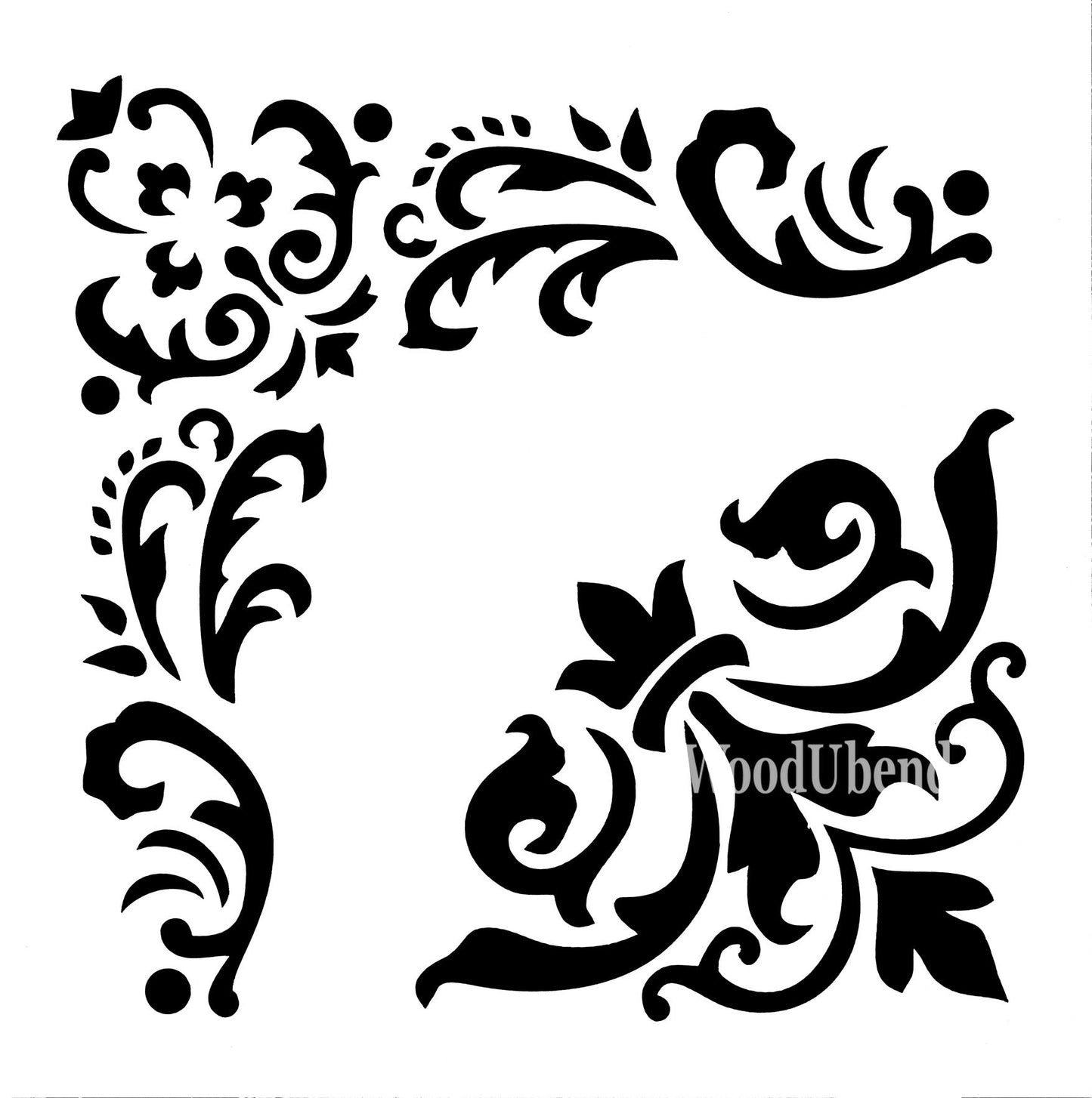 Posh Chalk Stencil - WoodUbends