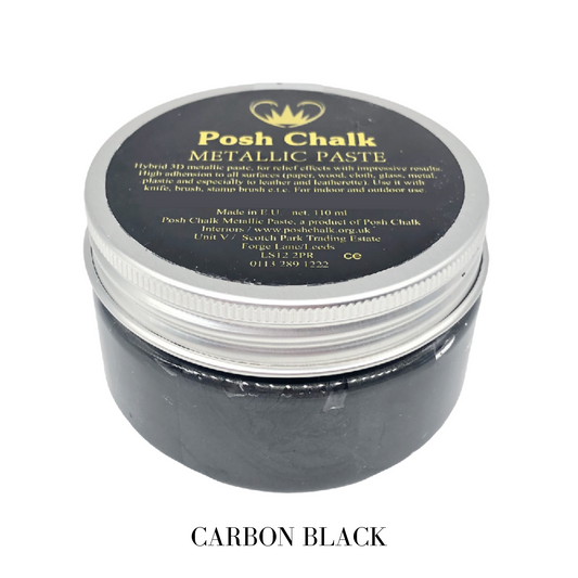 Posh Chalk Smooth Metallic Paste - Black Carbon