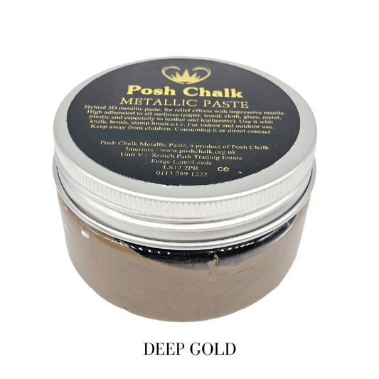 Posh Chalk Smooth Metallic Paste - Deep gold