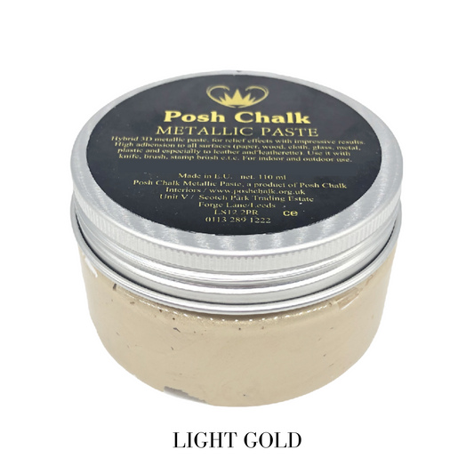 Posh Chalk Smooth Metallic Paste - Light Gold