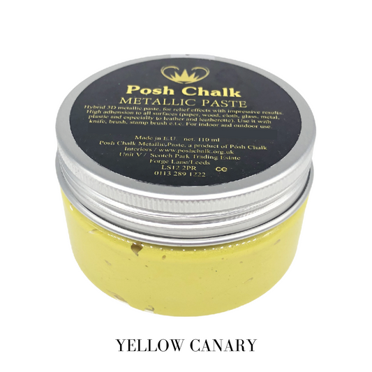 Posh Chalk Smooth Metallic Paste - Yellow Canary