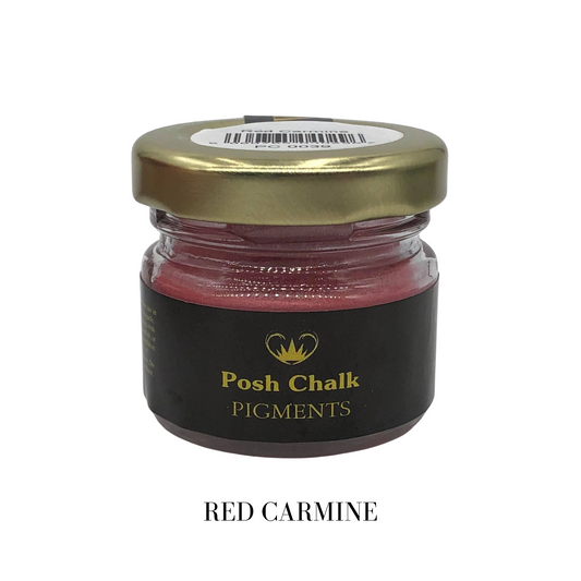Posh Chalk Metallic Pigment Powders - Red Carmine