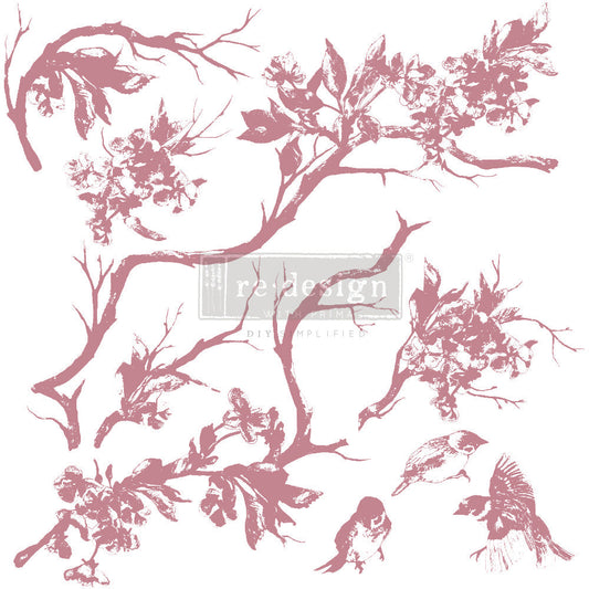 Redesign Decor Clear-Cling Stamps - Forest Aviary
