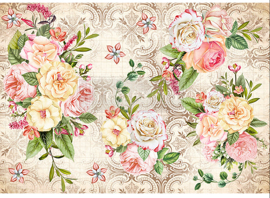 Redesign Decor Rice Paper - Amiable Roses