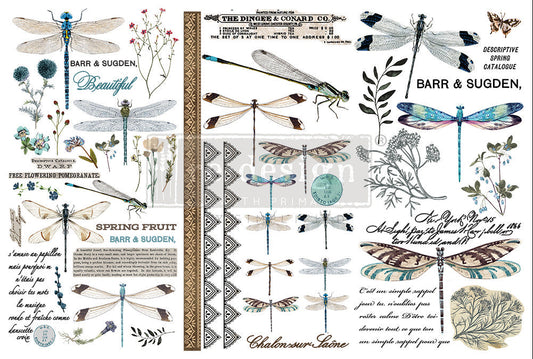 Redesign Decor Transfers - Spring Dragonfly