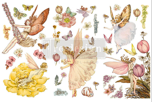 Redesign Decor Transfers - Fairy Flowers