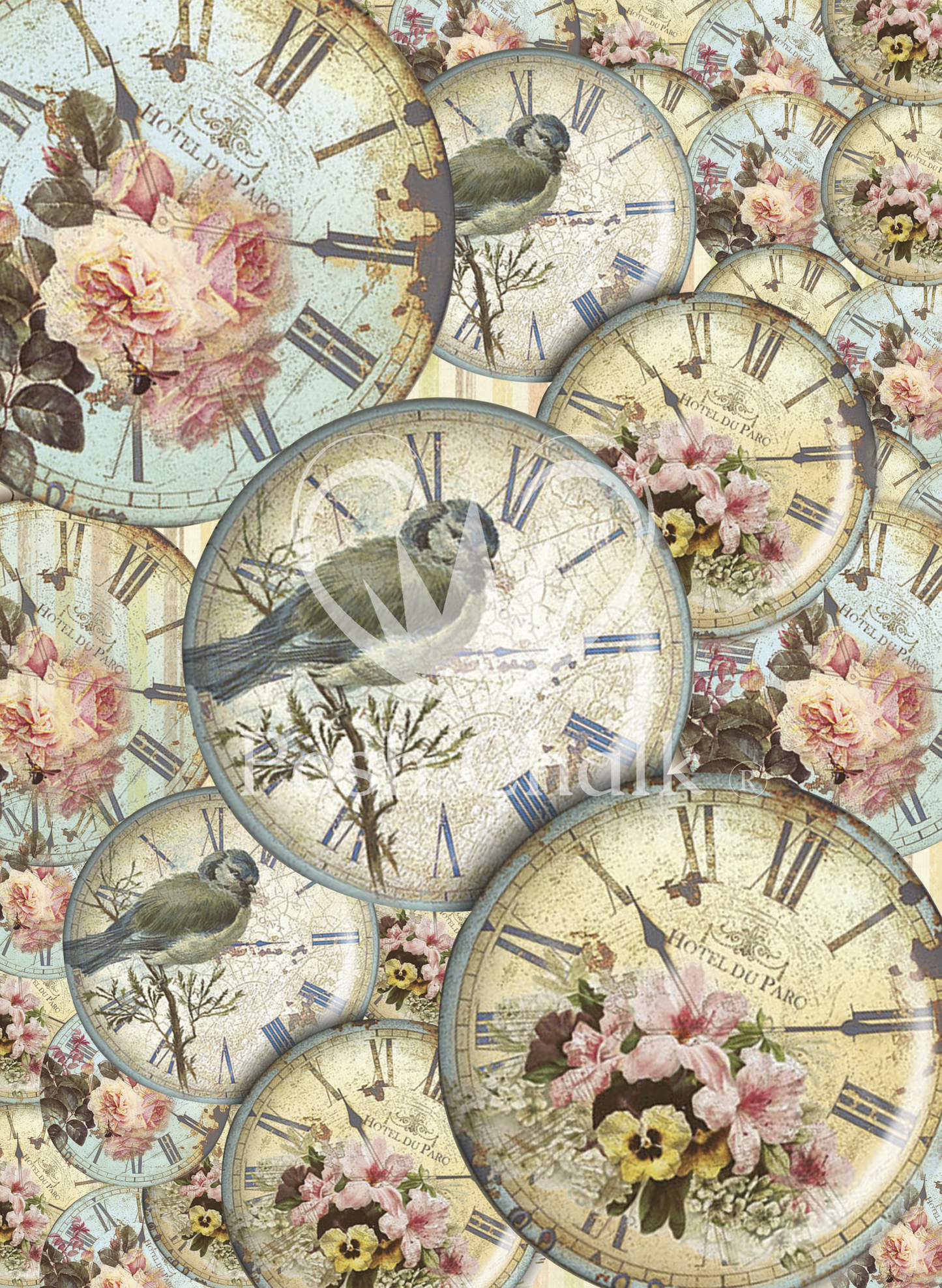 Posh Chalk Decoupage Paper - Spring Time