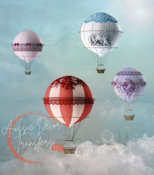 Up! up! and away! - Aussie luxe decoupage paper